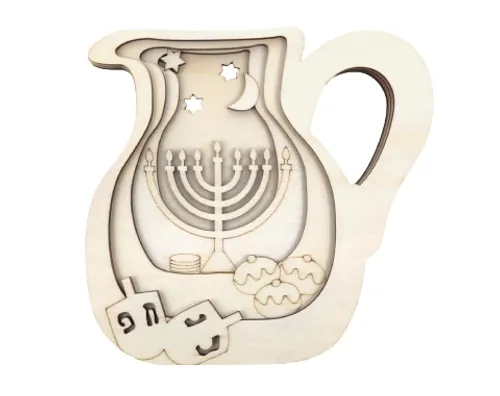 תמונת עומק ליצירה - כד חנוכה