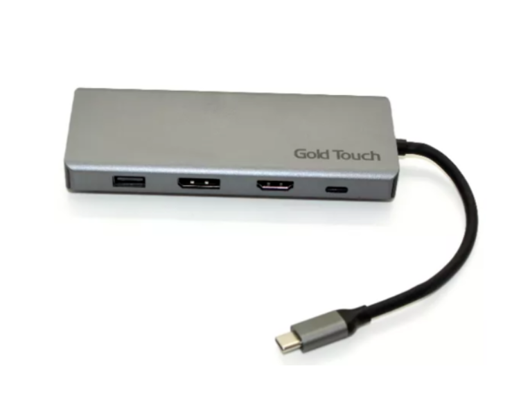 תחנת עגינה לניידים Gold Touch SU-C15 Docking Station 100W / Type-C / DP /  HDMI / VGA / LAN / 2XUSB2 / 2XUSB3 / SD / TF Card Slots