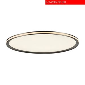 צ.תקרה גל לד שחור כולל שלט  ק.50 36W+18W CCT