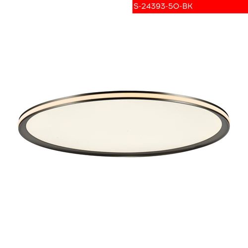 צ.תקרה גל לד שחור כולל שלט  ק.50 36W+18W CCT