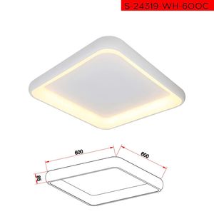 CCT 60CM 72W צמוד תקרה פלרמו לד קוטר לבן
