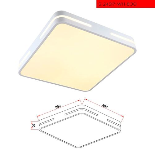 CCT 80CM 130W צמוד תקרה טורינו  לד קוטר לבן