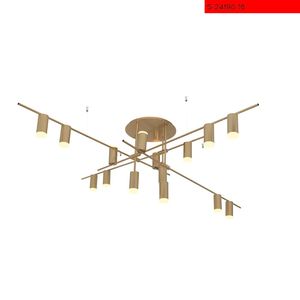 16*5W 16 צמוד סאמי זהב קווי נורה לד