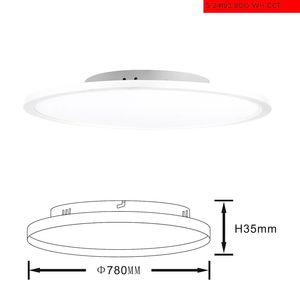 72W CCT פנל לד מרחף עזי עגול לבן