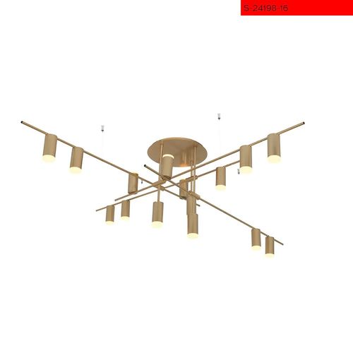 16*5W 16 צמוד סאמי זהב קווי נורה לד