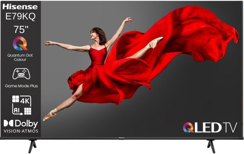 טלוויזיה חכמה QLED & DLED הייסנס 75" UHD 4K Smart TV