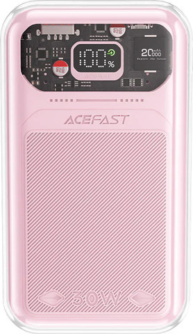 סוללת גיבוי (מטען נייד) 30W מהירה 20,000mAh M2 ורוד - מבית ACEFAST