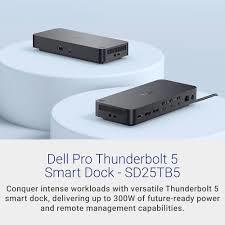 תחנת עגינה Dell Pro Thunderbolt 5 Smart Dock SD25TB5 300W