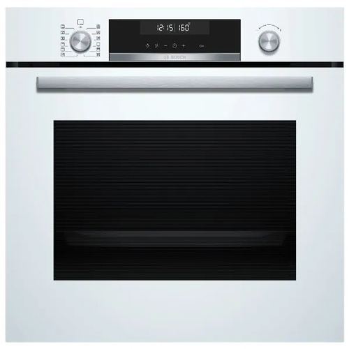 תנור בנוי חד-תאי bosch Serie 6 HBG578EB3W, לבן, רוחב 59.4 ס
