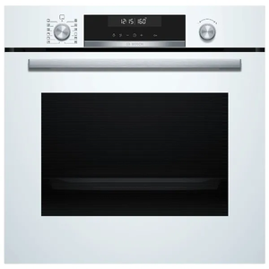 תנור בנוי חד-תאי bosch Serie 6 HBG578EB3W, לבן, רוחב 59.4 ס"מ, נפח 71 ליטר