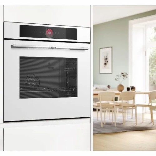 תנור בנוי חברת bosch דגם HBG7341B1W צבע לבן רוחב 59.5 ס
