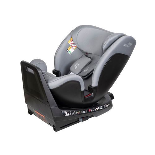 כסא בטיחות מסתובב משולב בוסטר 360° Grow Max מבית BRITAX (אפור)
