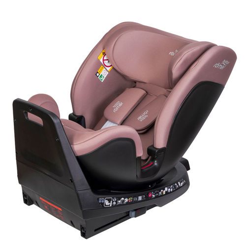 כסא בטיחות מסתובב משולב בוסטר 360° Grow Max מבית BRITAX בצבע ורוד
