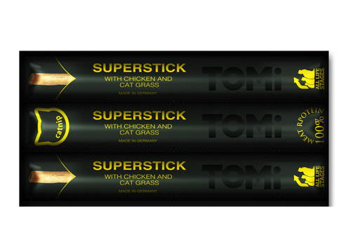 TOMI חטיף לחתול - סטיק בטעם עוף 3 מקלות