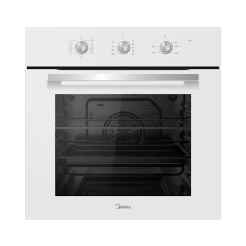 תנור בנוי חד תאי Miele H2861W, פירוליטי, מסילות טלסקופיות, צבע לבן, רוחב 59.5 ס