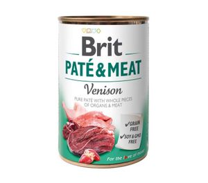 בריט פטה ובשר צבי 400 גרם Brit מזון לח
