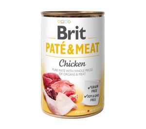 בריט פטה ובשר עוף 400 גרם Brit מזון לח
