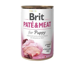 בריט פטה עוף והודו לגורים 400 גרם Brit מזון לח