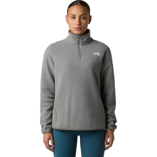 פליס נשים בצבע אפור רבע רוכסן GLACIER 1/4 ZIP מבית THE NORTH FACE