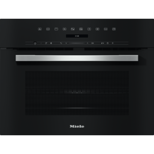 תנור משולב מיקרוגל חברת miele דגם H7145 BM CLST צבע שחור