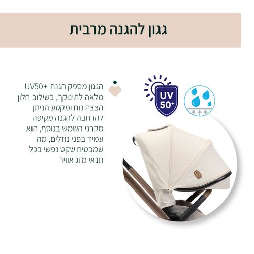 מיסה MYSA עגלת תינוק פרימיום דו-כיוונית - אפור שחור Black Satin