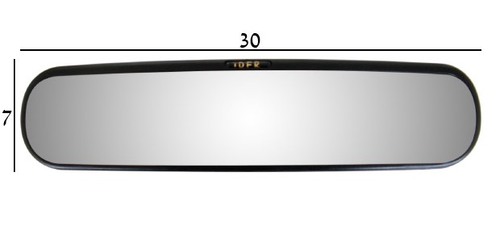  מראה פנימית+תפס שחור 280 IDFRממ