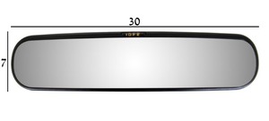  מראה פנימית+תפס שחור 280 IDFRממ