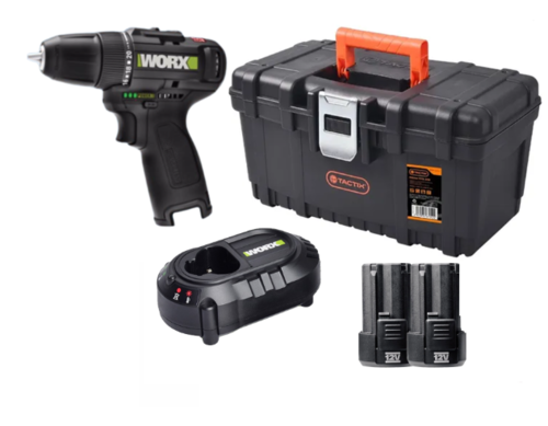 מברגה 12V כולל 2 סוללות 2A ומטען WORX