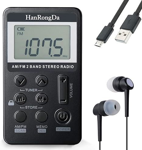 מקלט רדיו AM/FM נייד HanRongDa HAD-103