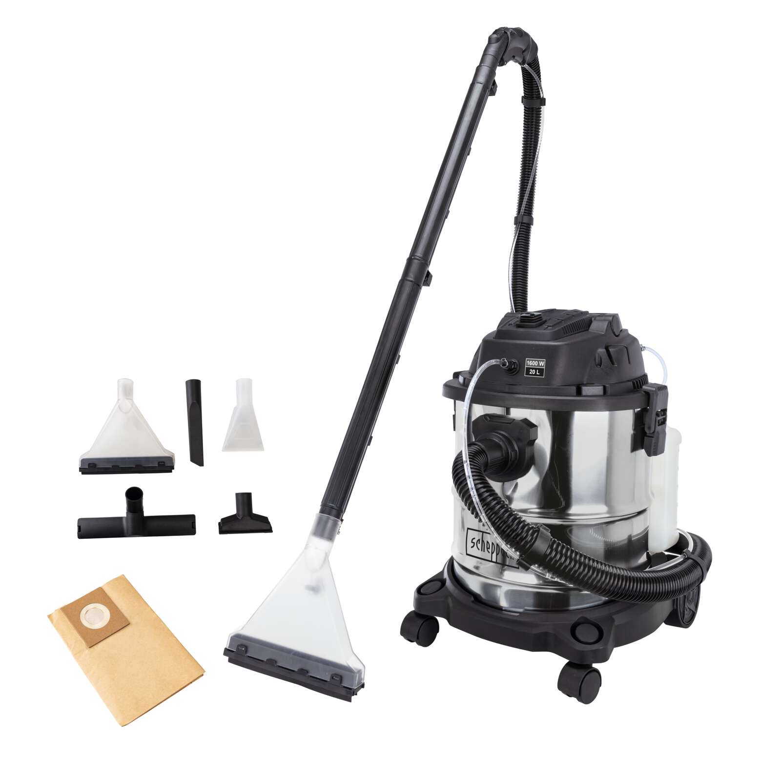 שואב ריפודים ושטיחים + שואב אבק יבש / רטוב ומפוח CUC20-BE