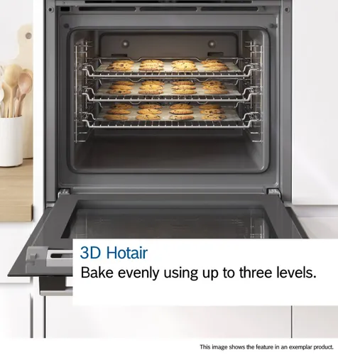 תנור בנוי בוש דגם HQA574BS3B נירוסטה פירוליטי. כולל בישול באדים. 
