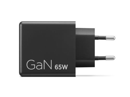 מטען Lenovo Dual USB-C 65W GaN Charger G0A6065BEU - צבע שחור