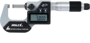 מיקרומטר דיגיטלי HOLEX IP54 0-25