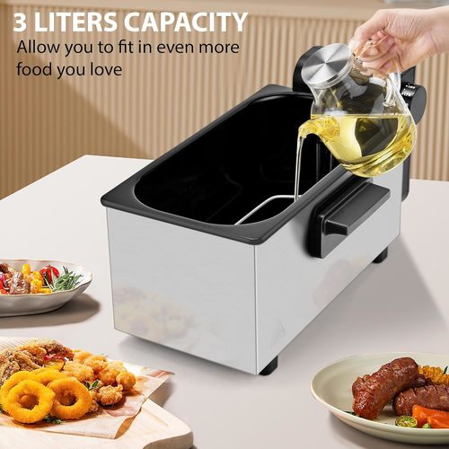 סיר טיגון נירוסטה 3 ליטר LUXOR דגם AHY-303