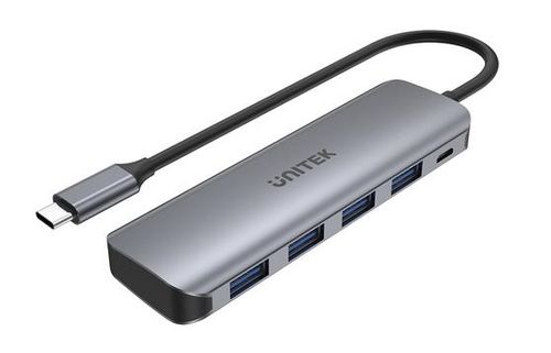 מפצל  USB-C עם 4 יציאות Unitek H1107A  USB-3  