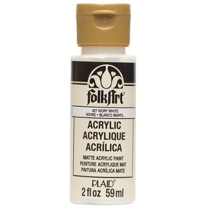 צבע אקריליק 59 מ"ל Ivory White 427 FolkArt