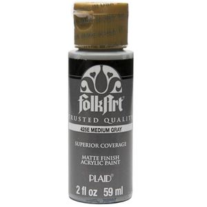 צבע אקריליק 59 מ"ל Medium Gray 424 FolkArt