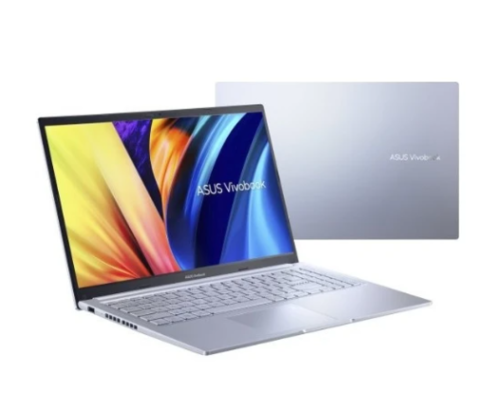 מחשב נייד Asus VivoBook 15 בצבע כסף עם מסך 15.6 אינץ