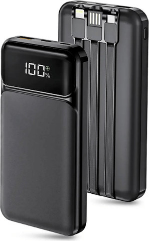 מטען נייד סוללת גיבוי ניידת טעינה מהירה BeeTech 10000mAh 22.5W שחור
