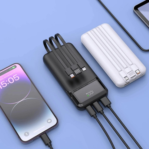 מטען נייד סוללת גיבוי ניידת טעינה מהירה BeeTech 20000mAh 22.5W שחור
