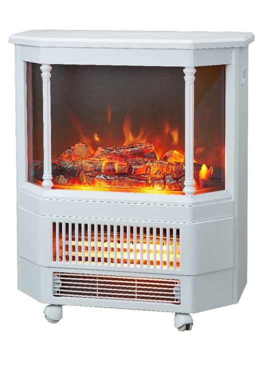 קמין חשמלי מעוצב לבן 2 דרגות חימום Hemilton דגם HEM 994 | יבואן רשמי