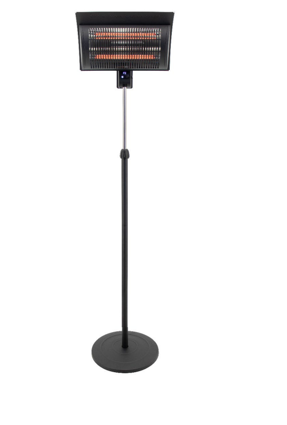 HEMILTON תנור חימום שחור עומד מעוצב HEMILTON HEM 995  נורות פחם 2000W | יבואן רשמי