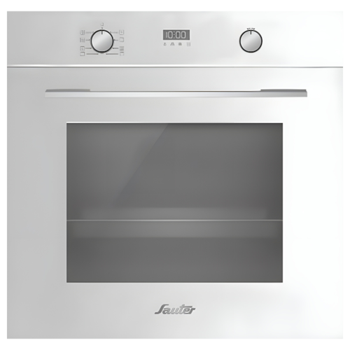 תנור בנוי חד תאי פירוליטי Sauter CUISINE-5050W, צבע לבן, רוחב 59.4 ס