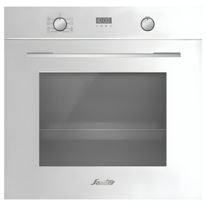תנור בנוי חד תאי פירוליטי Sauter CUISINE-5050W, צבע לבן, רוחב 59.4 ס"מ, נפח 66 ליטר