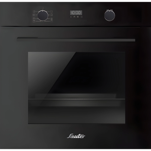 תנור בנוי חד תאי פירוליטי Sauter CUISINE-5050B, צבע שחור, רוחב 59.4 ס