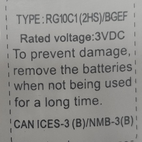 שלט למזגן אלקטרה מקורי RG10C1