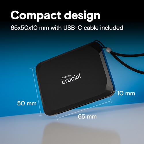 כונן חיצוני Crucial SSD external X9 1TB Portable