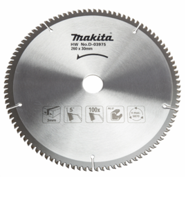 להב TCT למסור פנדל 260X100 אלומיניום MAKITA מקיטה
