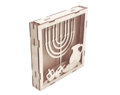 תמונת עומק ליצירה - חנוכייה