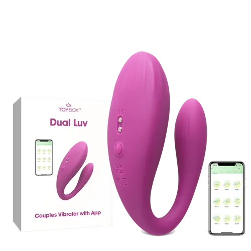 ויברטור זוגי חכם עם שליטה באפליקציה Dual Luv